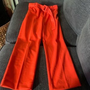 Orange Jules & Leopold belted ankle length pants - nwt